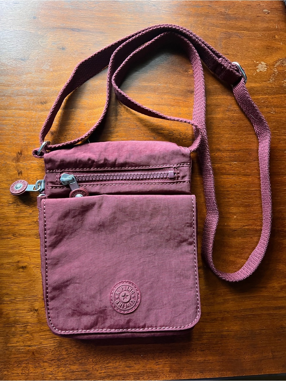 Kipling mini eldorado cross body bag Merlot color